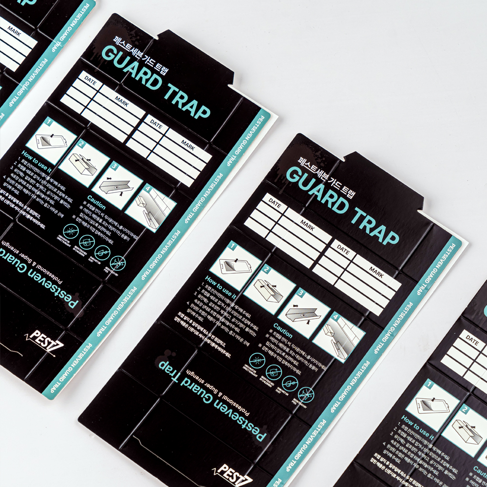 페스트세븐가드트랩(5매입) 좀벌레 곱등이 집게벌레 섶벌레 먼지다듬이 곱등이 돈벌레 지네 노래기 거미 노린재 바퀴벌레 개미 쥐 공벌레 딱정벌레 퇴치 퇴치약 퇴치제 트랩 아파트 끈끈이