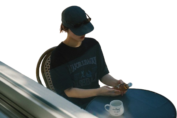 밋미 모자 볼캡 signature 5 panel cap - wolkig grau - 상세 이미지 2