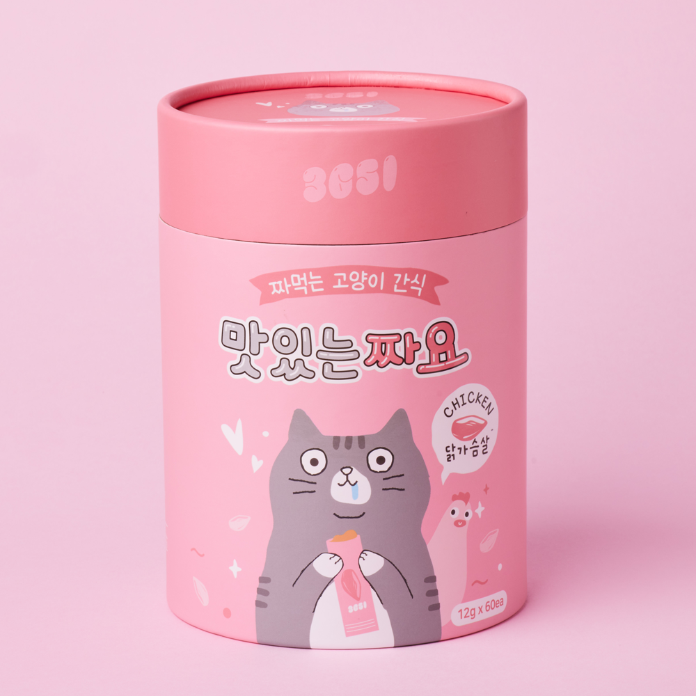 3651 맛있는 짜요 짜먹는 고양이 캔 간식 대용량 3종 세트, 12g, 180개