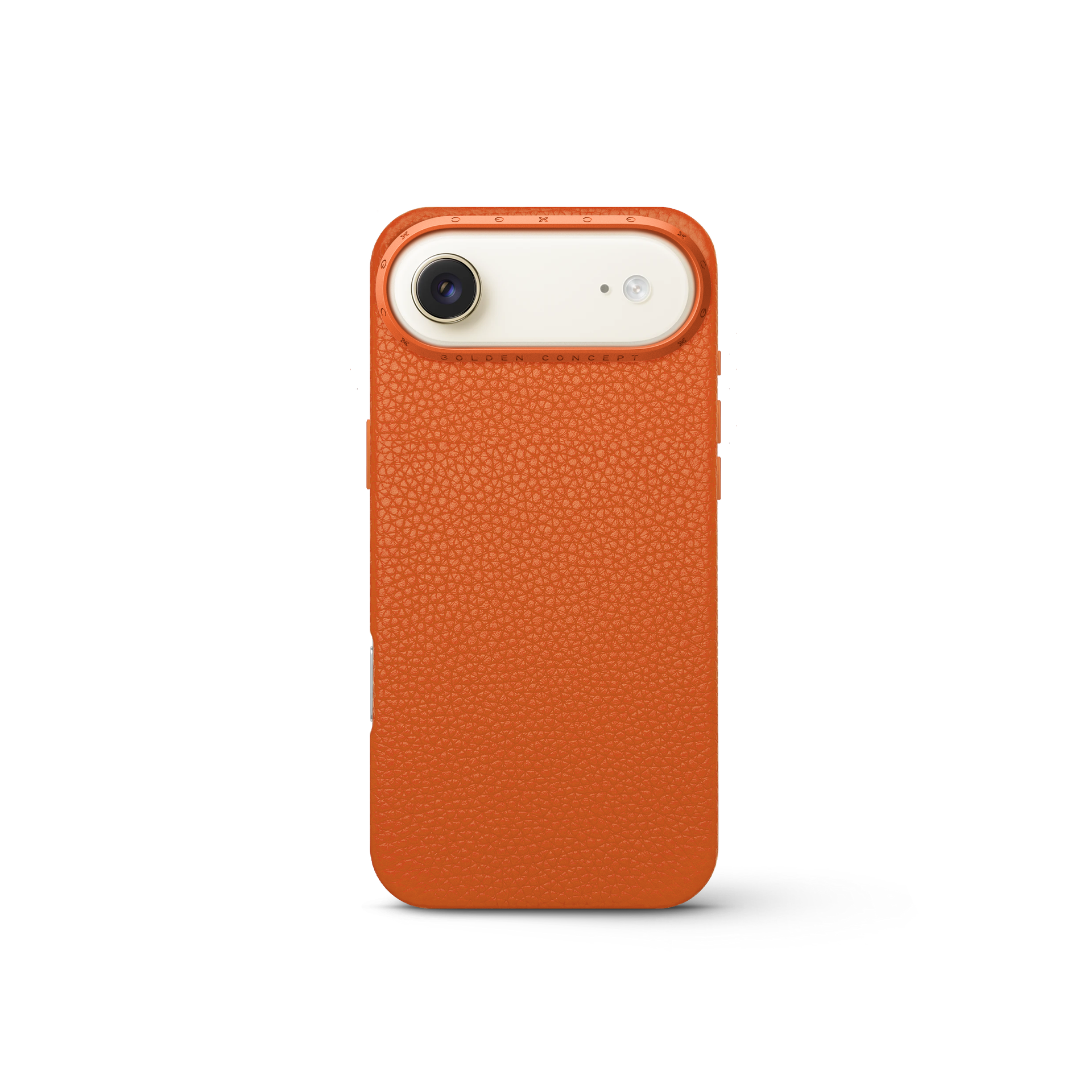 골든컨셉 아이폰17 케이스 - Full Grain Leather - Orange 이미지 6