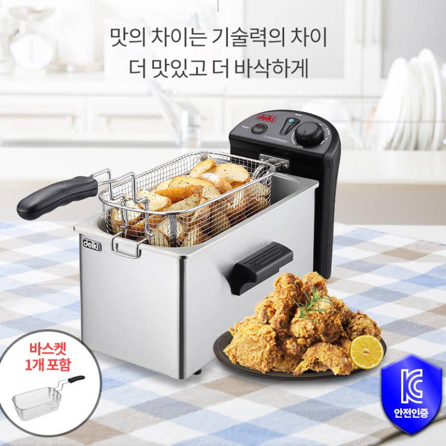 업소용 전기 튀김기 소형 영업용 튀김기 1구 업소용 튀김 기계 - 상세 이미지 4