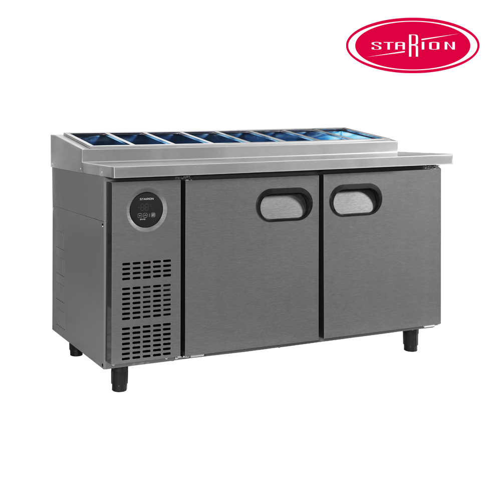 스타리온 김밥 토핑 냉장고 1500 SR-G15ESEVG 올스텐 1/3 밧드 앞작업대 381L - 상세 이미지 2