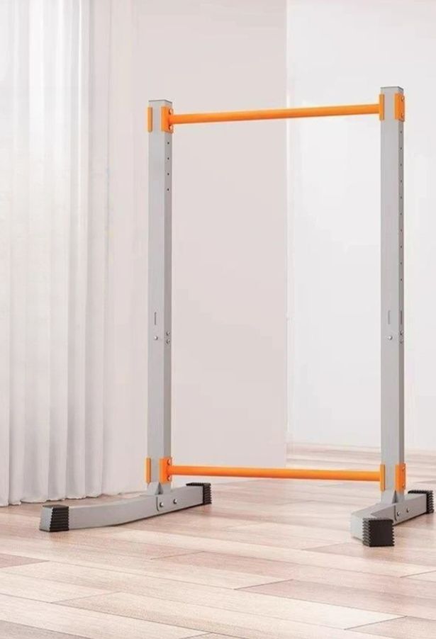 접이식 철봉 풀업바 실내 헬스 랙 홈트 렉 폴딩 턱걸이 두꺼워진 V자형 140-212cm D - 상품 이미지