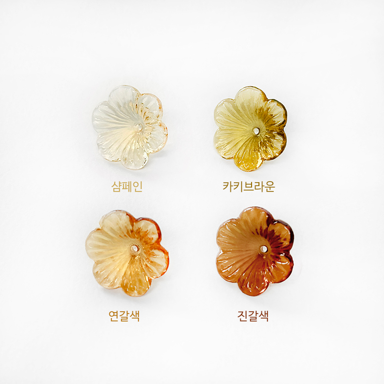 (30p) 아크릴 나팔꽃 비즈 꽃봉 이미지 7