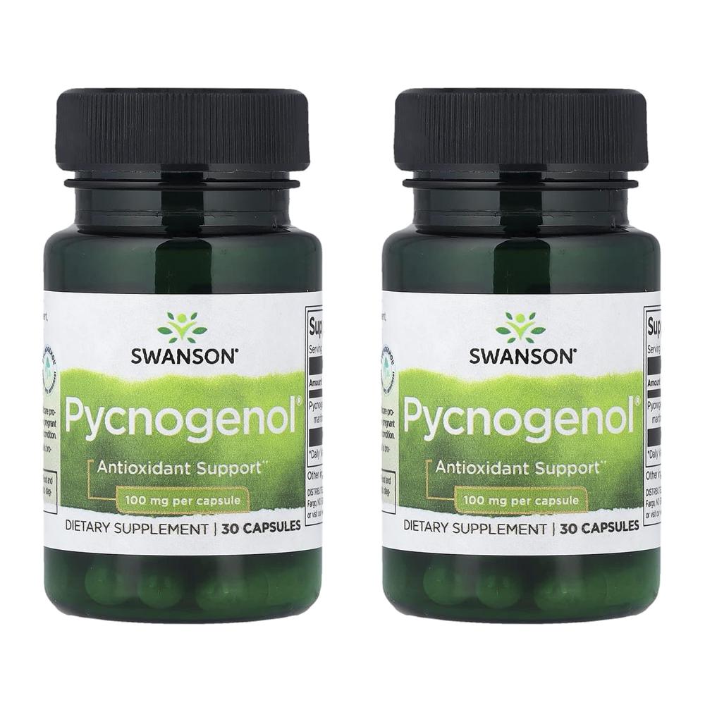 스완슨 피크노제놀 프랑스 해송 소나무 껍질 추출물 100mg Pycnogenol 30정 (2개) - 상품 이미지