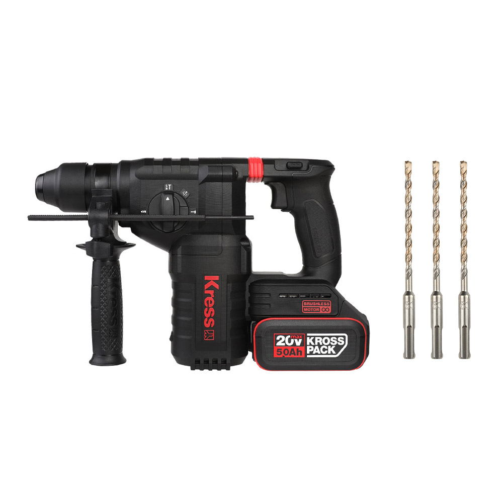 크레스 충전 로타리 앙카 해머드릴 SDS 20V 5.0Ah 배터리1개 BL KU392.6