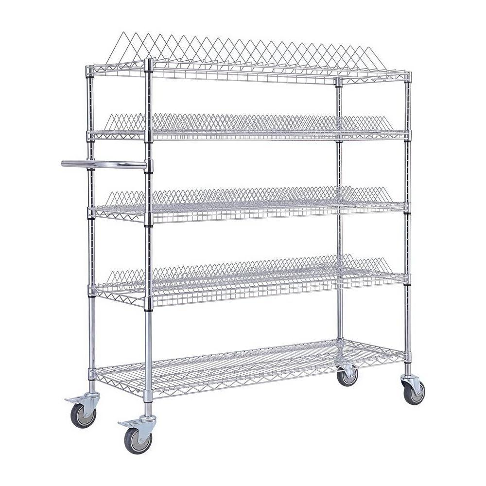 SMT 트레이랙 보관 진열 조립식 거치대 907x457x1500mm 쌍봉 - 상세 이미지 3