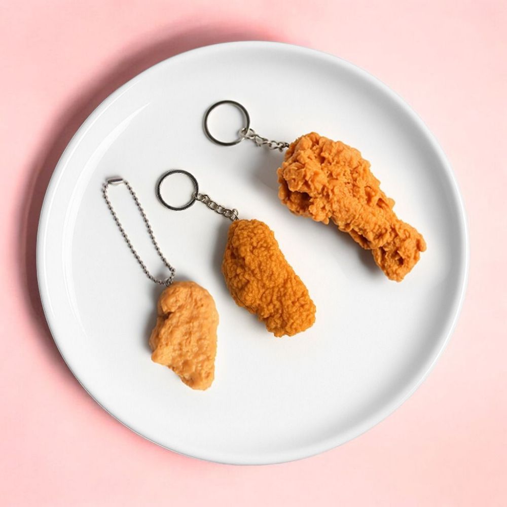 빌리네집 치킨 키링 닭날개 에어팟 차키 열쇠고리 가방고리 백참 가방참 이미지