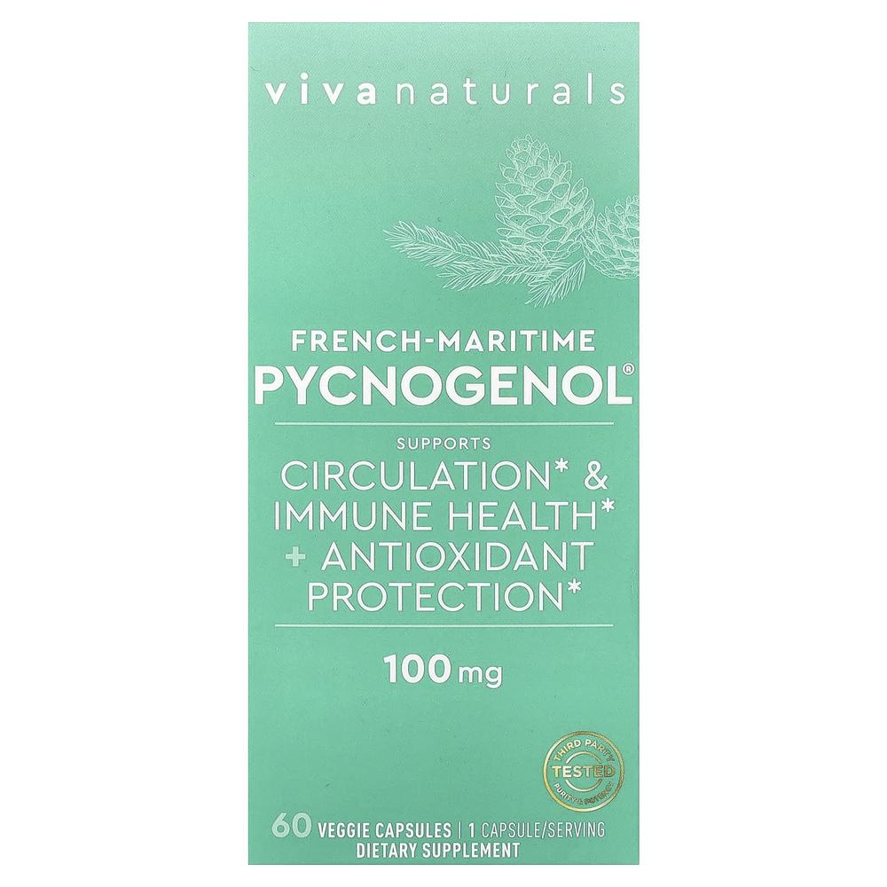 비바내추럴 피크노제놀 프랑스 해송 소나무 껍질 추출물 100mg Pycnogenol 60정 - 상품 이미지