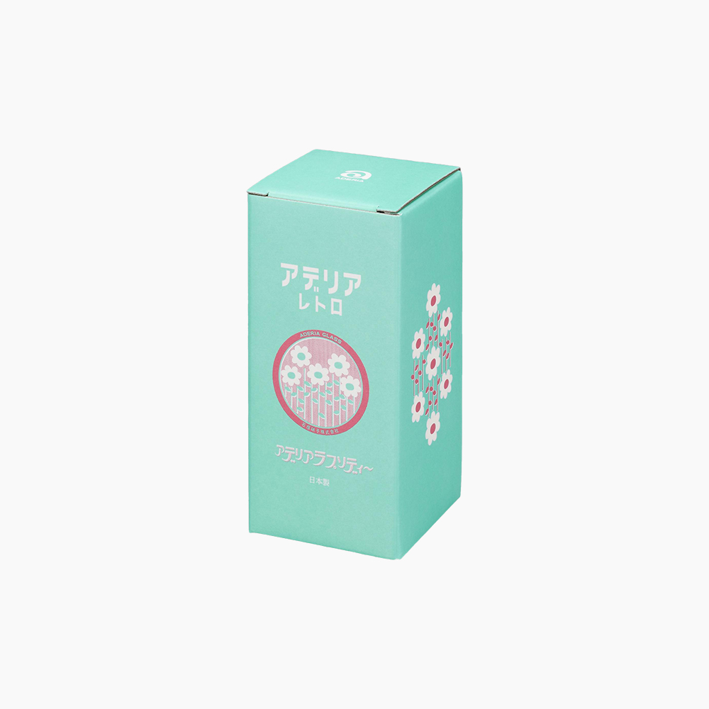 [아데리아] 레트로 유리 고블렛잔 305ml Babys Breath - 상세 이미지 2