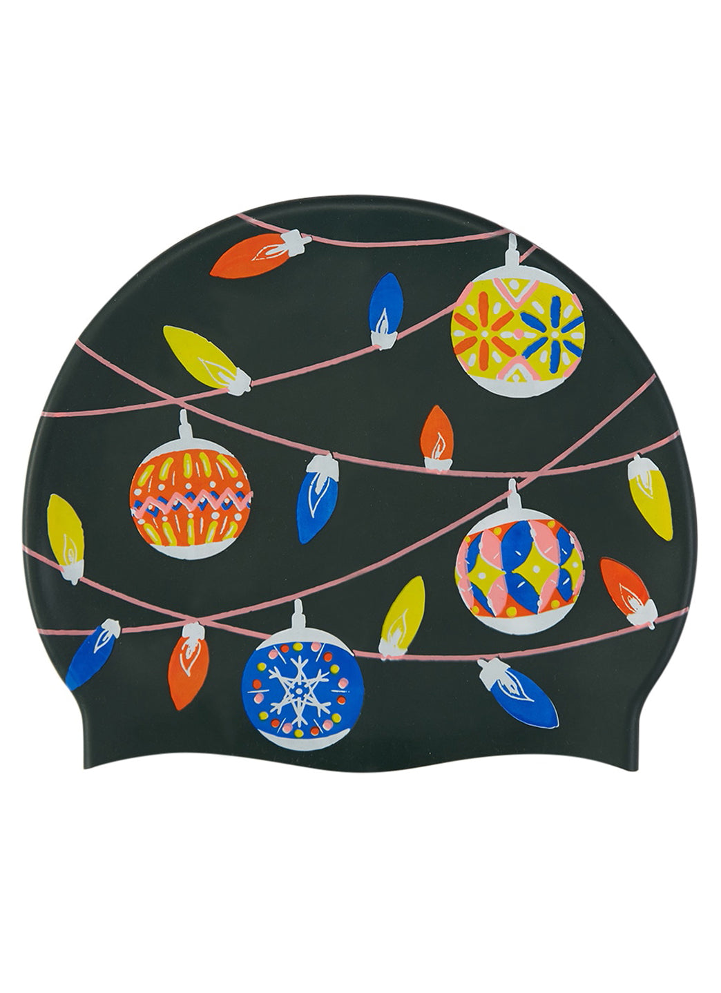 Granny Sweater Collection Holiday Lights Swim Cap - 상세 이미지 2