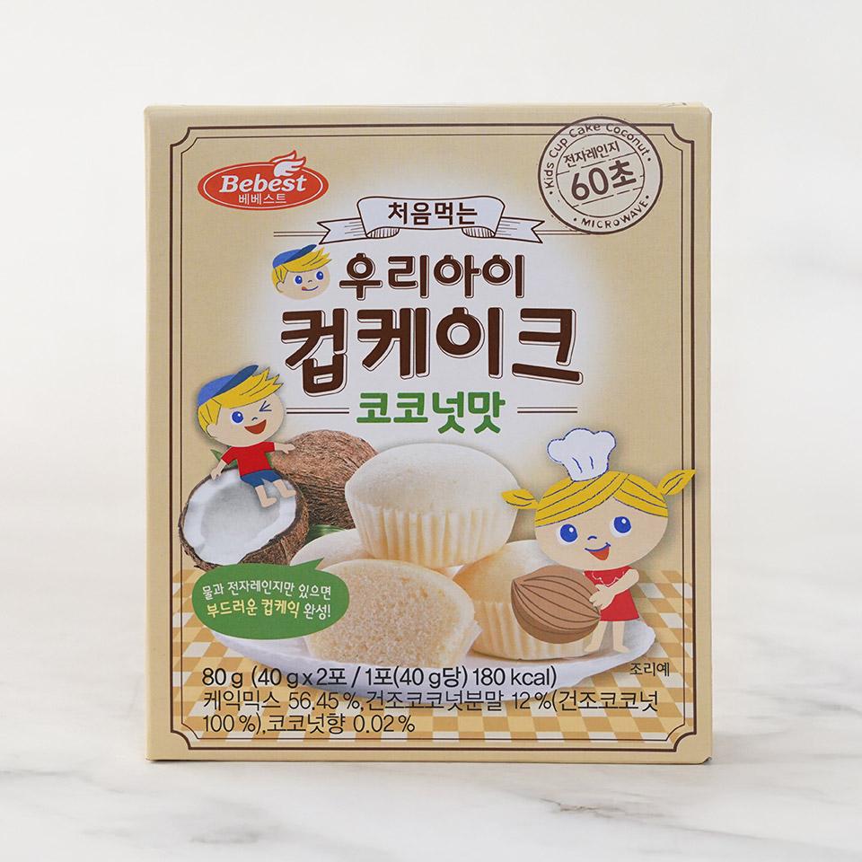 메가마트 베베스트 처음먹는 우리아이 컵케이크-코코아맛 80g - 상품 이미지