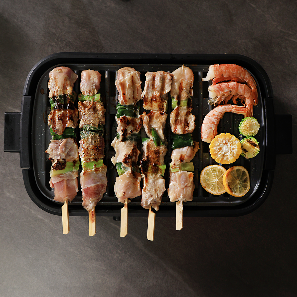 콕스타 무연 전기 그릴 연기안나는 삼겹살 가정용 고기굽는기계 NKTSG-1000