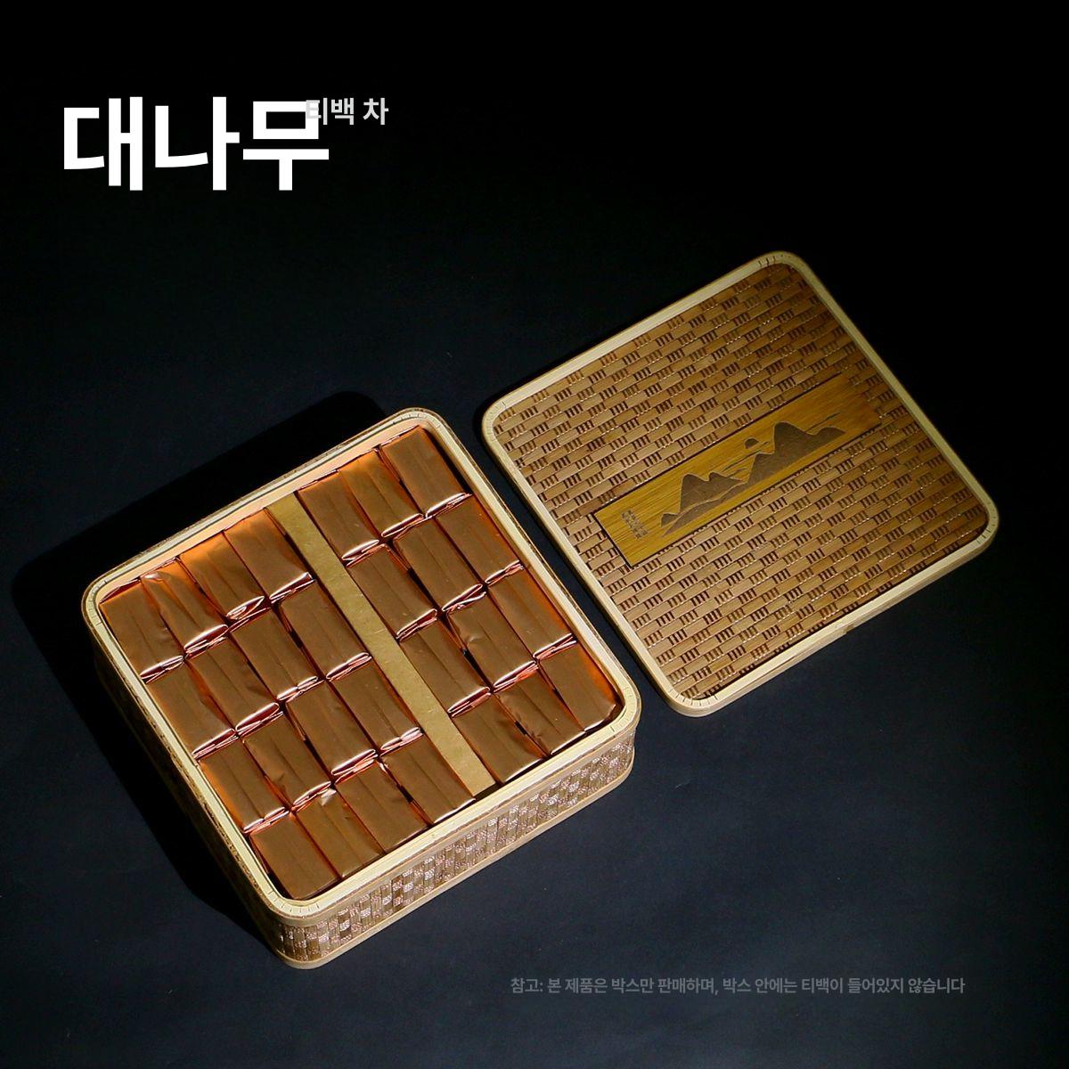 상자 대나무 깡통 한과 포장 금색 송편 사각형 티케이크 수납 원형 바구니 둥근 대나무 상자 - 상세 이미지 4