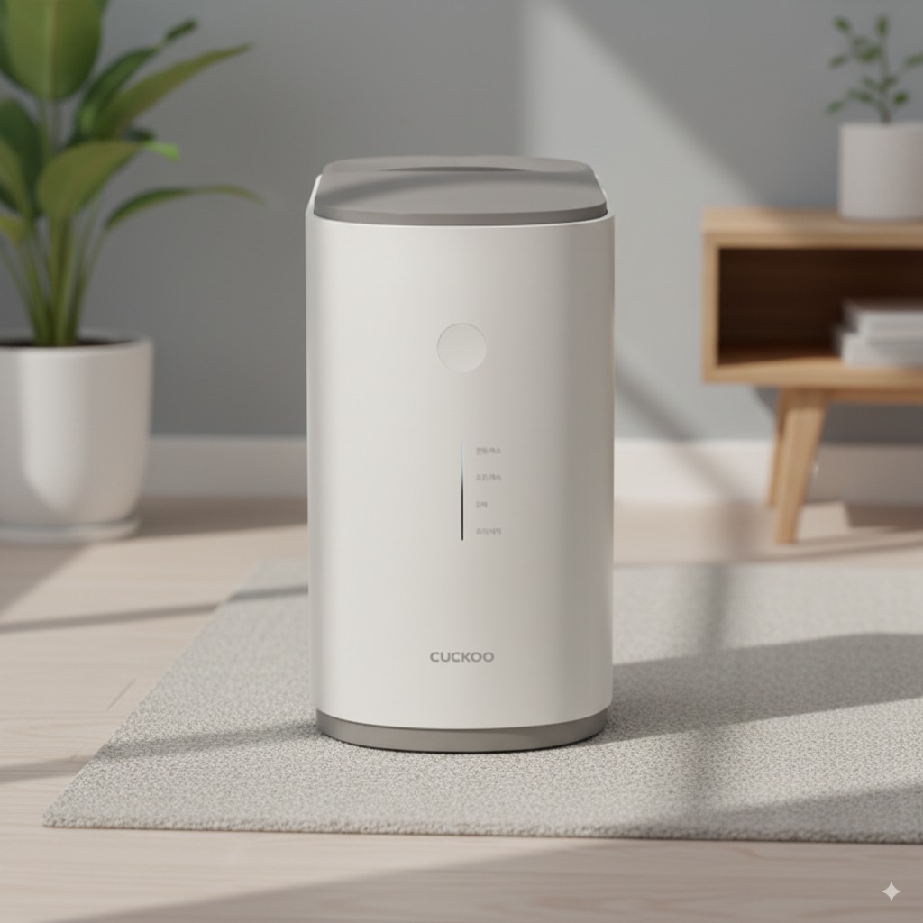 쿠쿠 건조분쇄형 에코웨일 2L 음식물처리기 그레이스화이트 CFD-ENL201DCGW 쿠쿠 직접생산