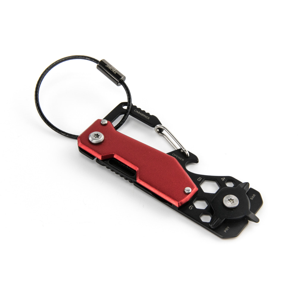 독일 브랜드 트로이카 다기능 나이프 병따개 드라이버 스포크 툴 알루미늄/스테인리스 레드(KTL25/RD) - 상세 이미지 3