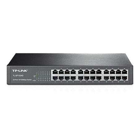 랙마운트 24포트 TL-SF1024D 스위칭허브 티피링크 100Mbps 스위칭 용량 4.8Gbps