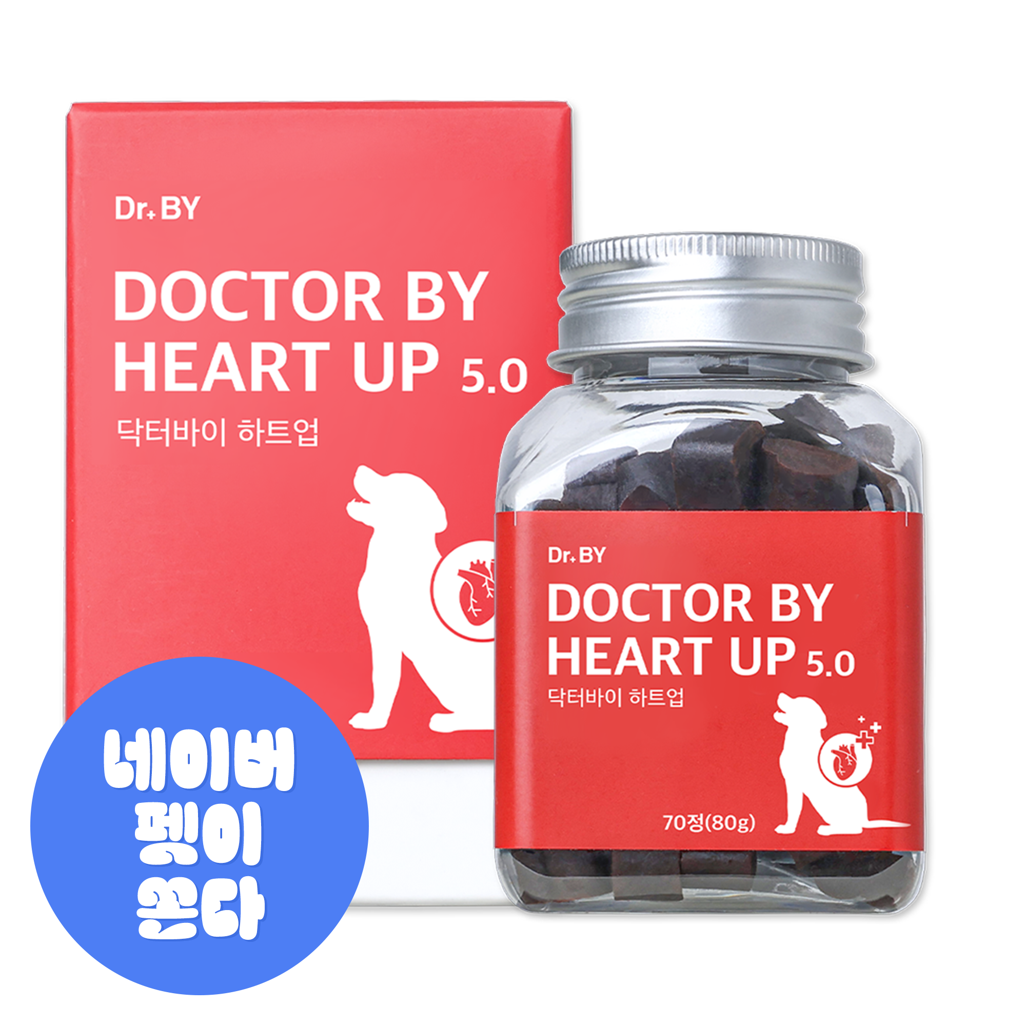 닥터바이 하트업 강아지 심장 영양제 헥헥거림 70개입, 1개