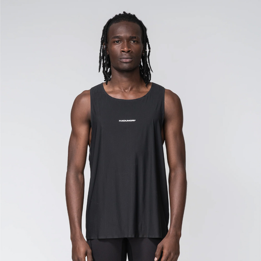H.쿠모리 Race Singlet Black - 상세 이미지 2