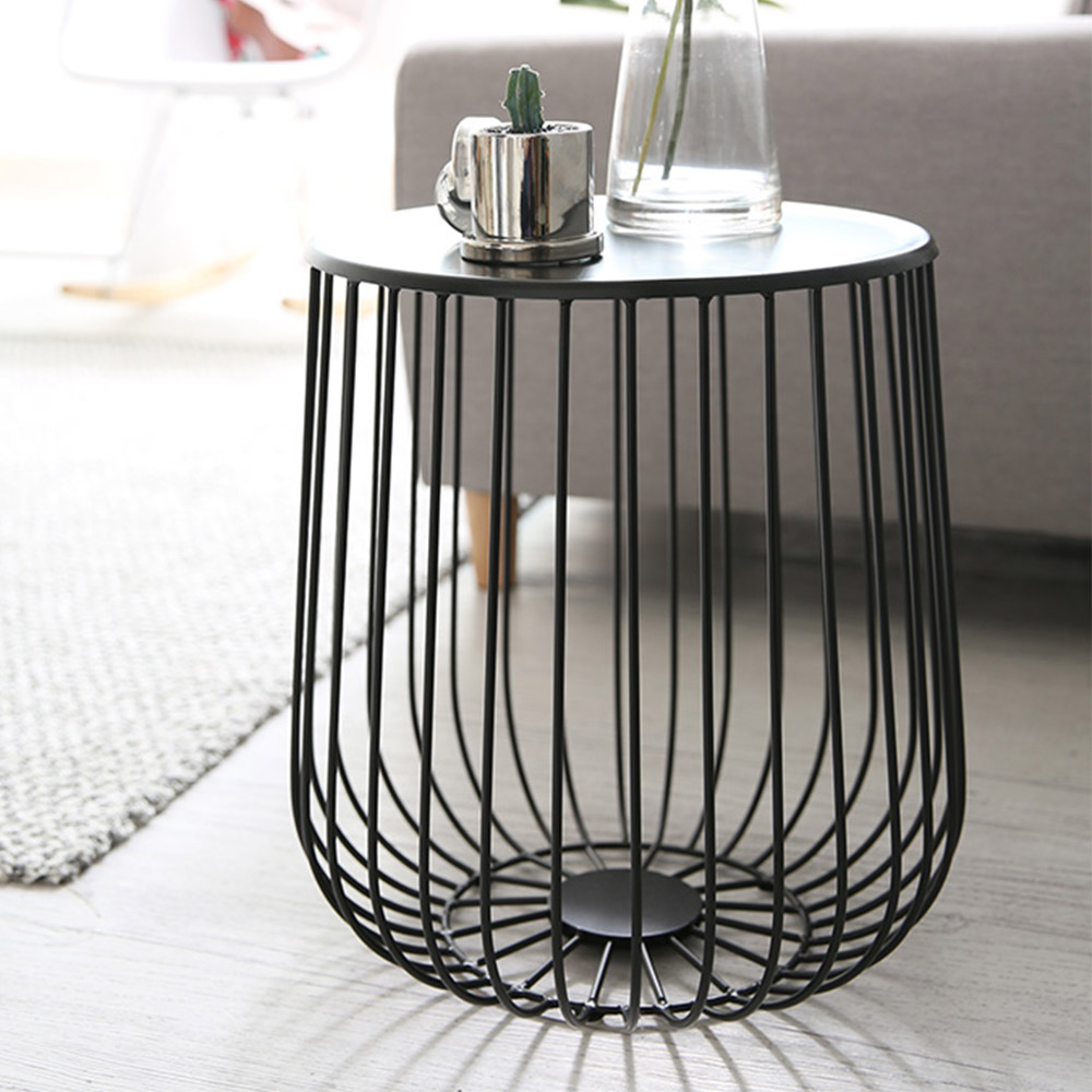 네트 철제 소 티테이블 쇼파 거실협탁 간이 보조 소파협탁 카페 원형 탁자