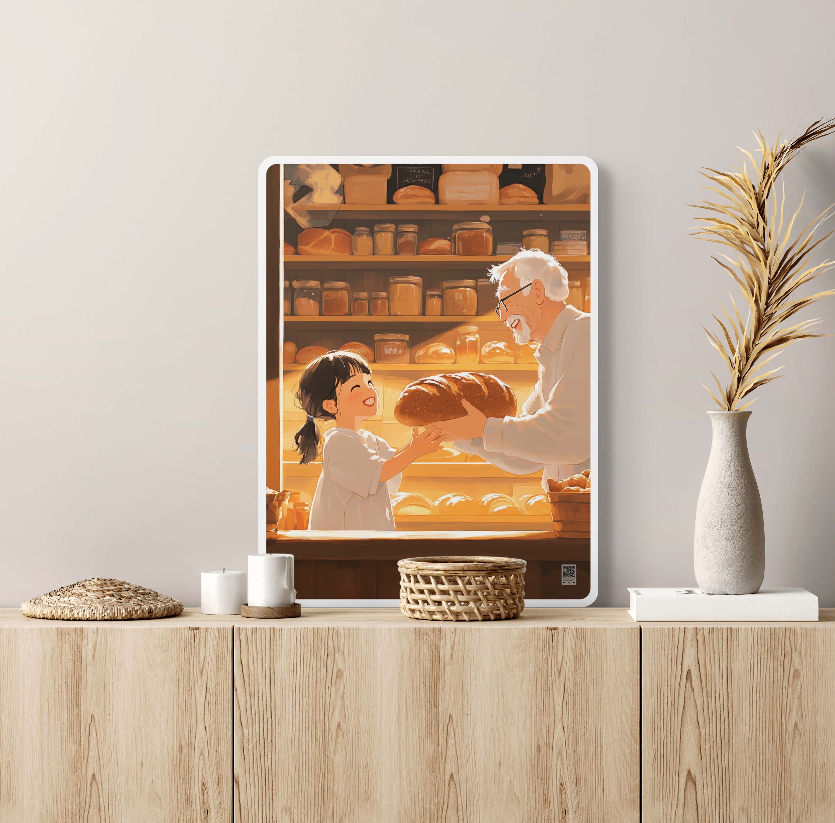 액자테이블 카페 식탁 틈새 소형 싱글 찻상 크리스마스 캐롤