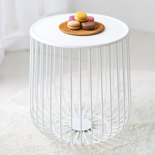 네트 철제 티테이블 쇼파 거실협탁 보조베란다 소파협탁 침대 카페 원형 소