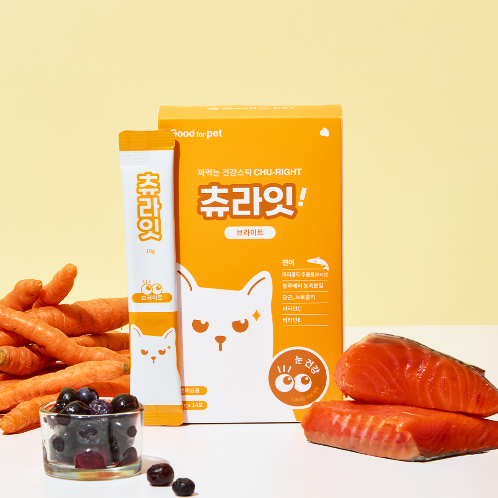 굿포펫 츄라잇 고양이 츄르영양제 국내산 10g x 14개입