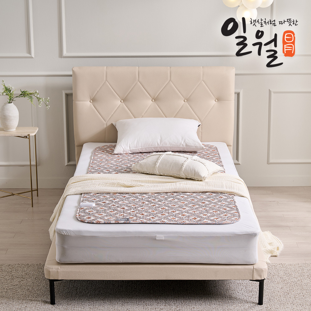 26년형 일월 전기매트 NEW 알러크린 먼지없는 초절전형 워셔블 전기요 온열매트 싱글 이미지 4
