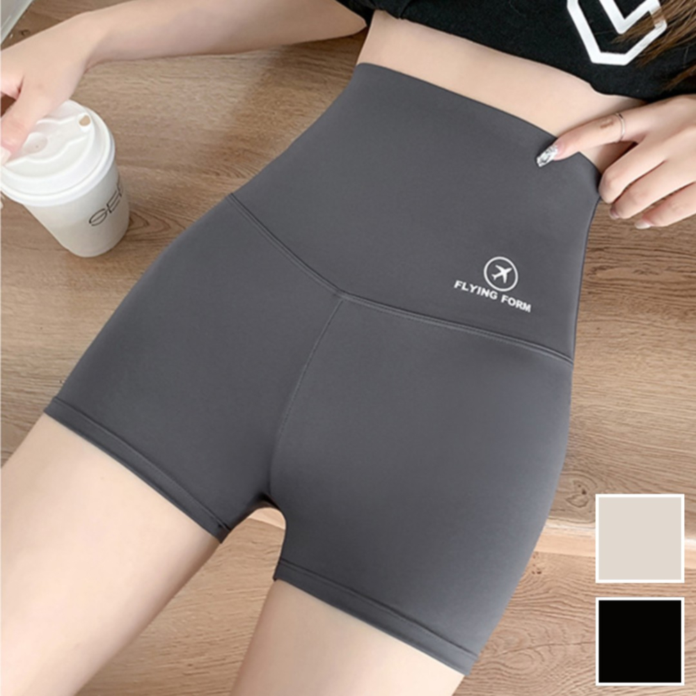 2부 짧은 레깅스 반바지 여자 여름 반바지 숏 팬츠 운동 심리스 스판 하이웨스트 - 상세 이미지 4