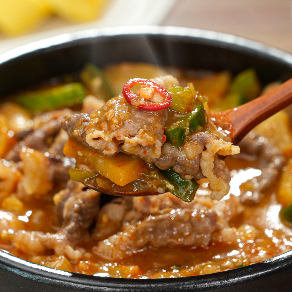 셰프애찬 차돌 된장 짜글이 930g 된장찌개 차돌박이 밀키트 - 상세 이미지 2
