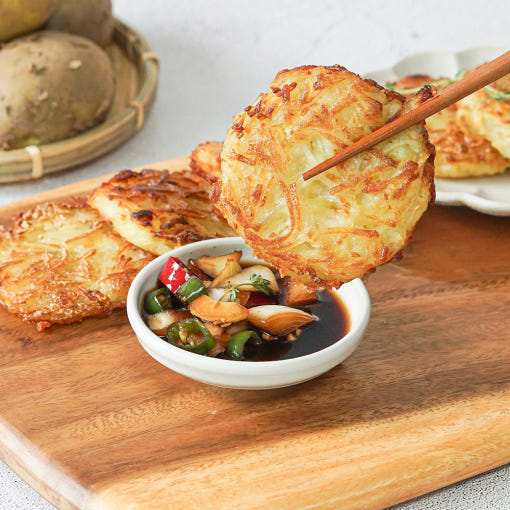 국내산 감자로 만든 담백한 감자채전 안주 밀키트 아이들간식 1.2kg (60g x 20장) - 상세 이미지 2