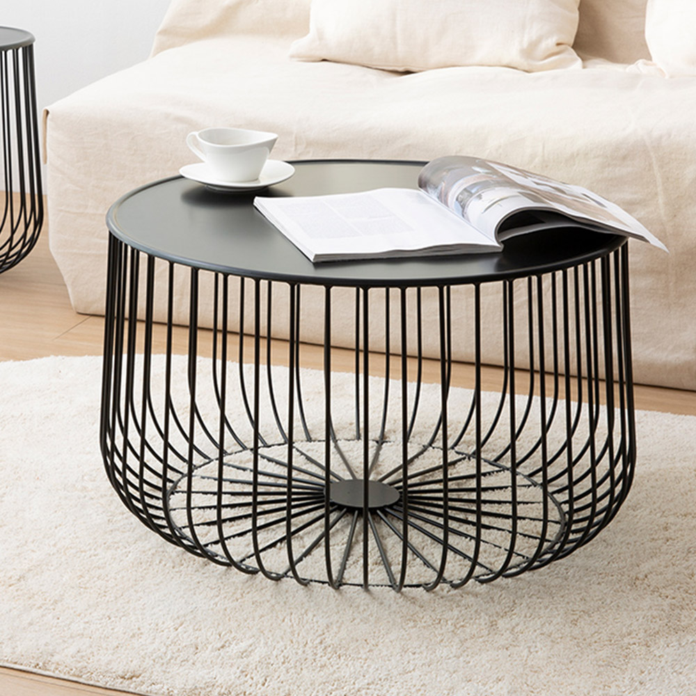 네트 철제 대 티테이블 쇼파 거실협탁 베란다 소파협탁 카페 원형 탁자