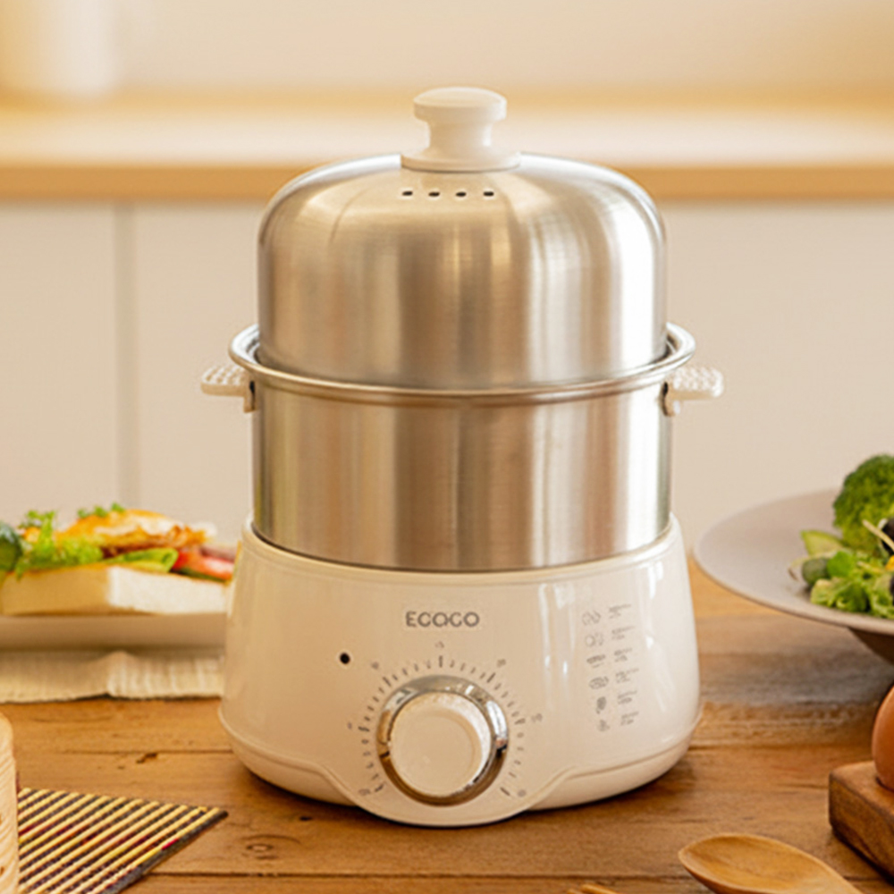 에고고 다용도 계란찜기 계란 삶는기계 스텐 멀티 에그 쿠커 전기찜기