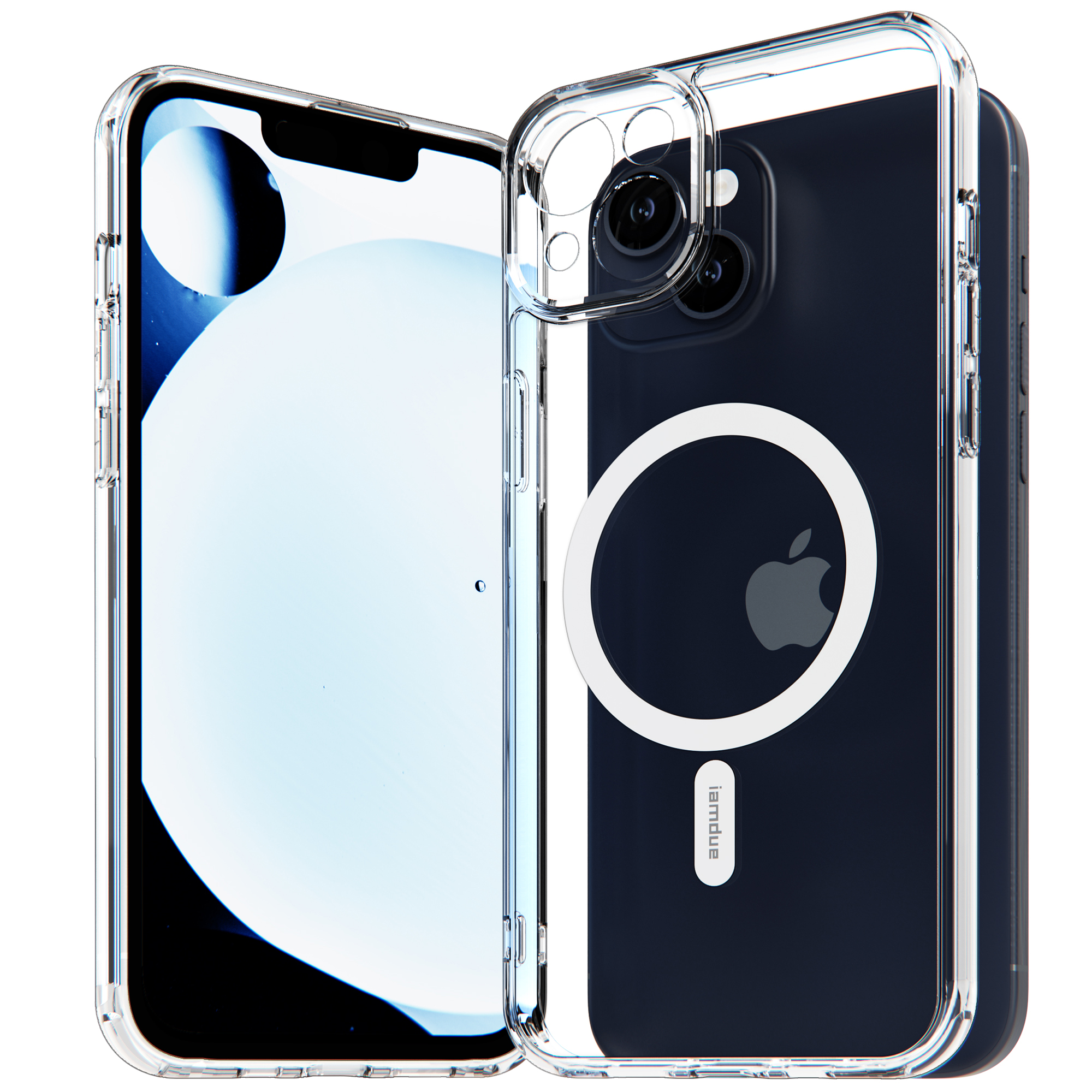 아이엠듀 맥세이프 슬림 케이스 투명, 아이폰13 미니 제품 이미지