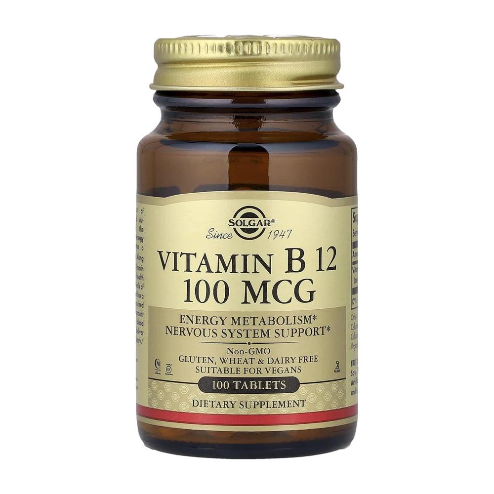 솔가 비타민 B12 메틸코발라민 100mcg 100정 - 상품 이미지
