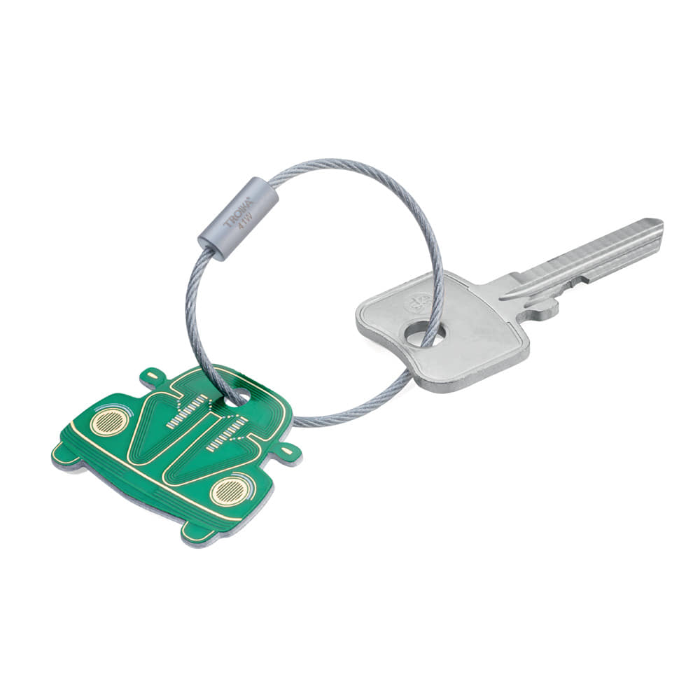독일 브랜드 트로이카 E-BEETLE 테크 키링 폭스바겐 비틀 PCB 키체인 클래식 에디션 키링(KR18-09/GR) - 상세 이미지 2