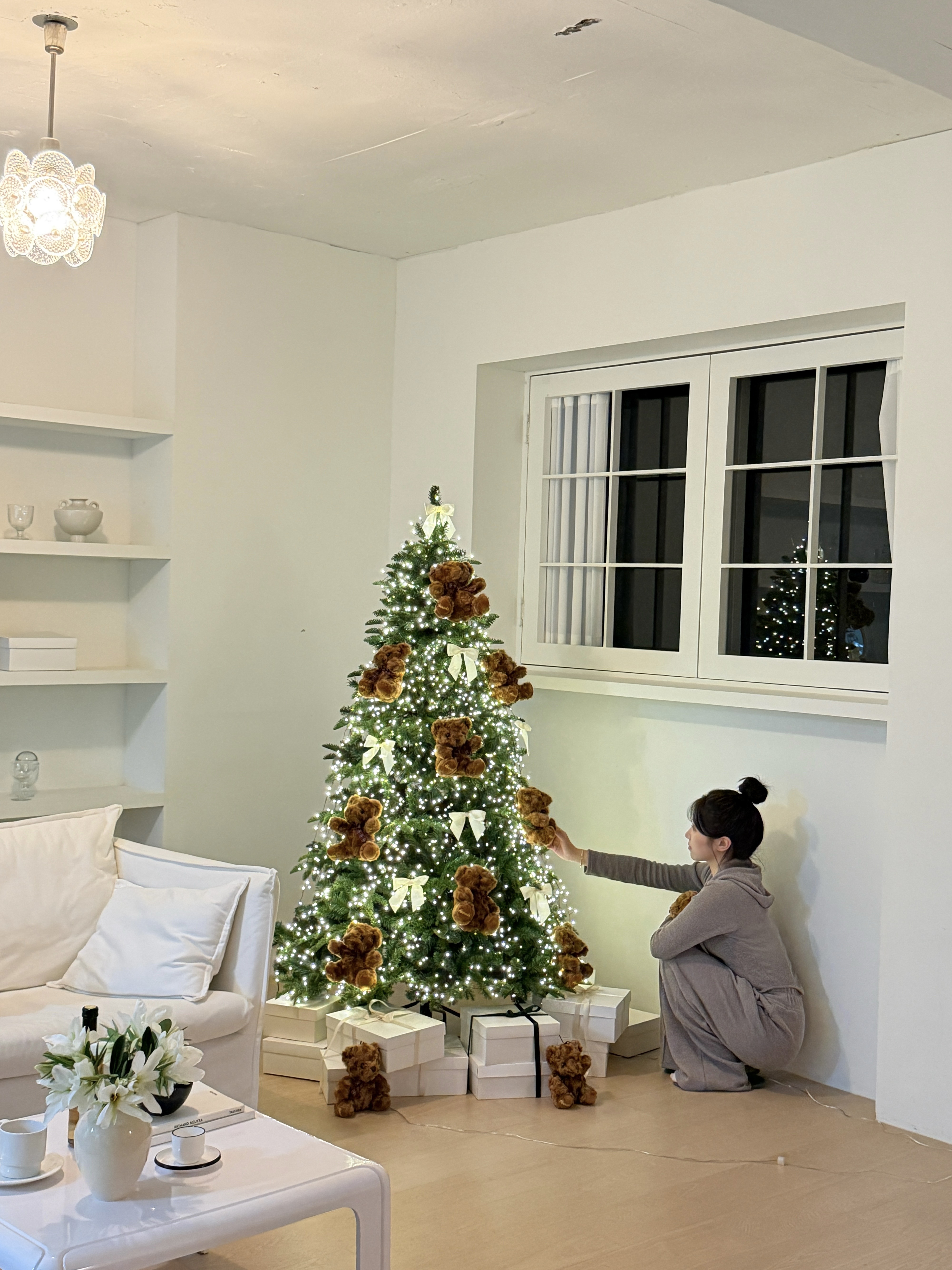 매료 크리스마스 인형 트리 고급 PE 전나무 가정용 180