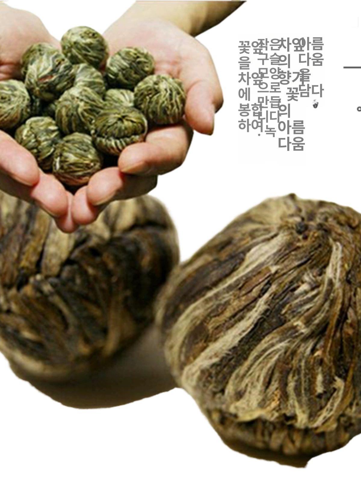 수제꽃차 꽃피는 차 꽃잎 꽃이 피면 명절 수채화 티백 잎차 녹차 꽃차티백 18개입 레드 국풍 박스 혼합 18종 - 상세 이미지 4