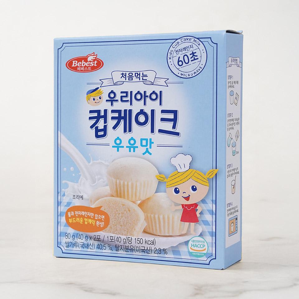 메가마트 베베스트 처음먹는 우리아이 컵케이크-우유맛 80g - 상세 이미지 2