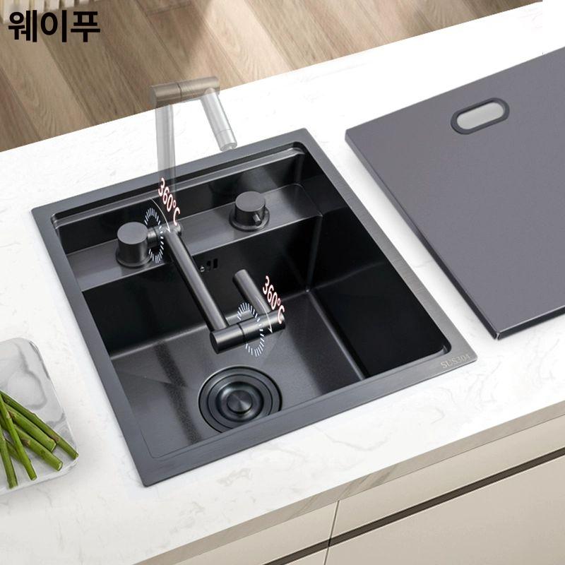 캠핑카 싱크볼 개수대 간이 세면 차박 카라반 주방 2543 숨김 싱크대+정수 - 상세 이미지 4