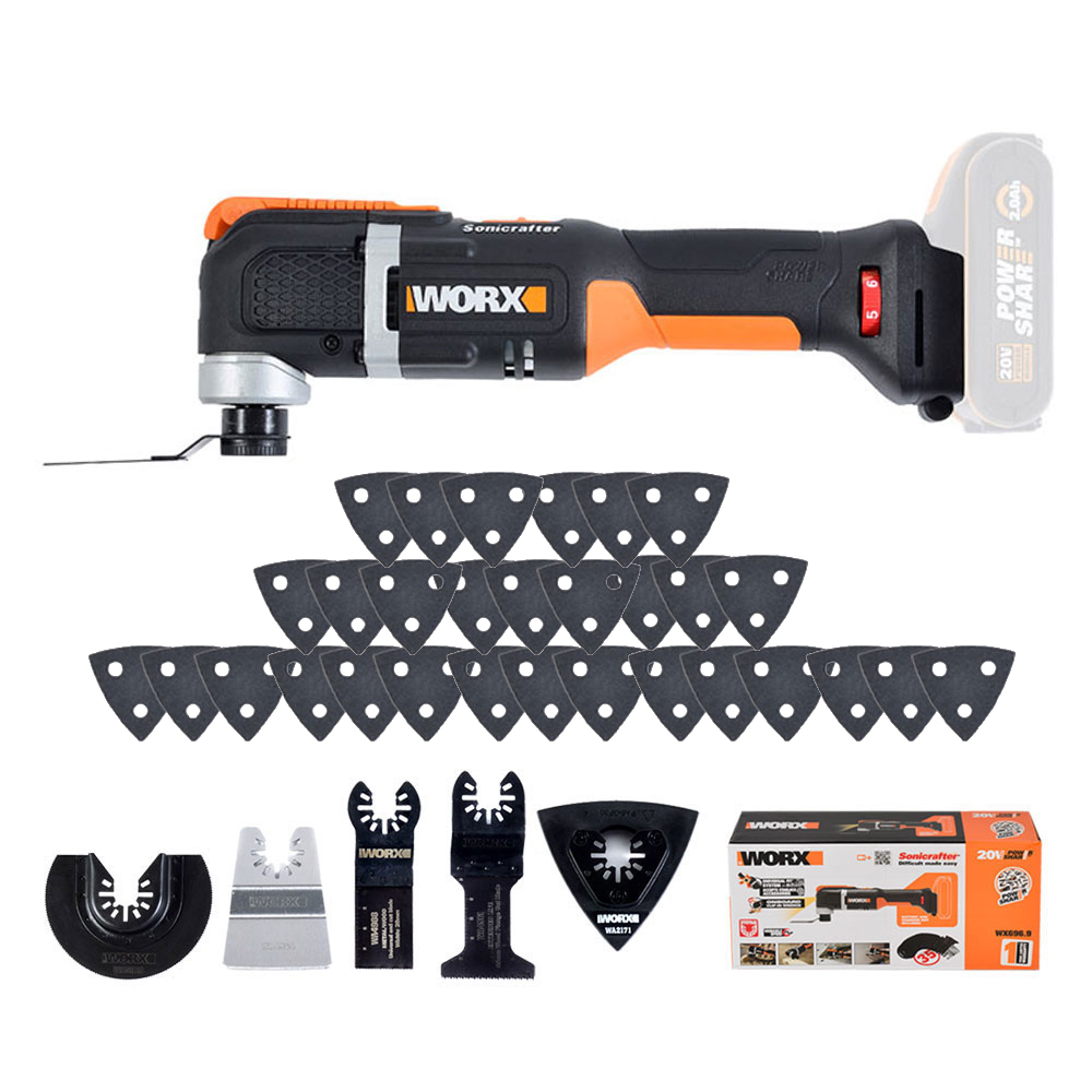 웍스 충전 멀티커터 베어툴 20V WX696.9 만능커터 제품 이미지