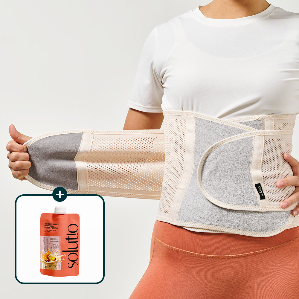 [단백질 쉐이크 GIFT] 산후복대 솔루티오 무소음복대 / 출산준비물 제왕절개 허리보호대