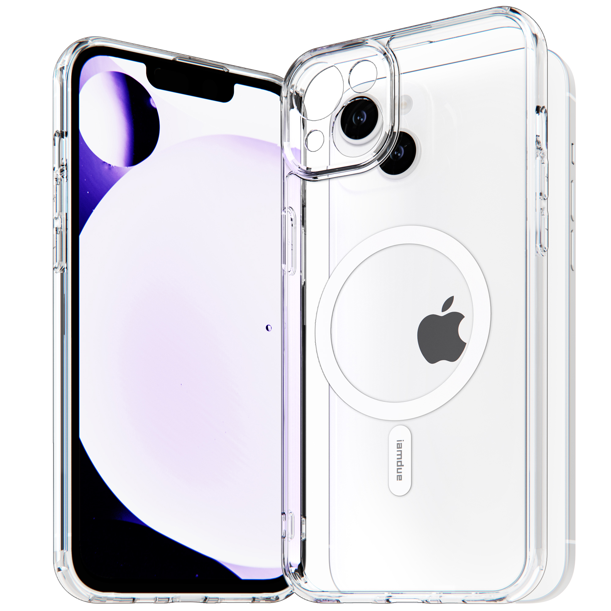 아이엠듀 맥세이프 슬림 케이스 투명, 아이폰13 제품 이미지