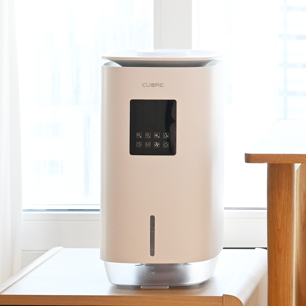 쿠오레 자연 증발 기화식 가습기 대용량 신생아 아기 가습기 CHD-EH10W