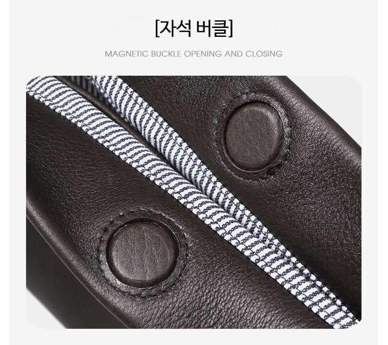 천연 소가죽 꽈배기 스트랩 호보백 숄더백 데일리백 출근룩 오피스룩 가방 - 상세 이미지 5
