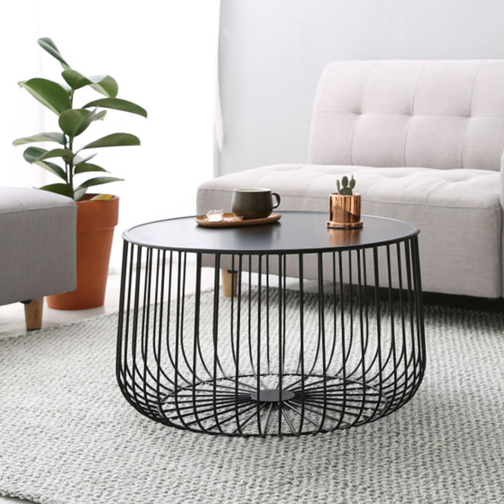 네트 철제 대 티테이블 쇼파 거실협탁 베란다 소파협탁 카페 원형 탁자