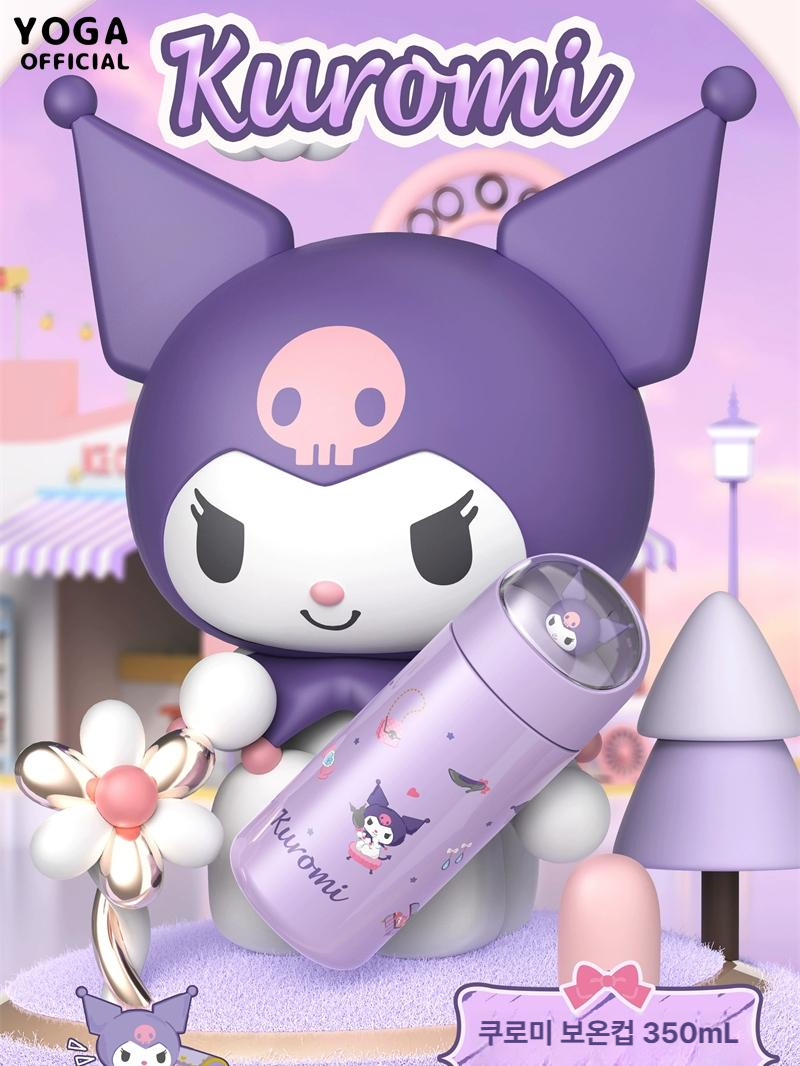 산리오 텀블러 야외 차량용 컵 sus 스테인레스 스틸 휴대용 커피 음료 보온병 헬로키티 350ml 우주선 - 상세 이미지 3