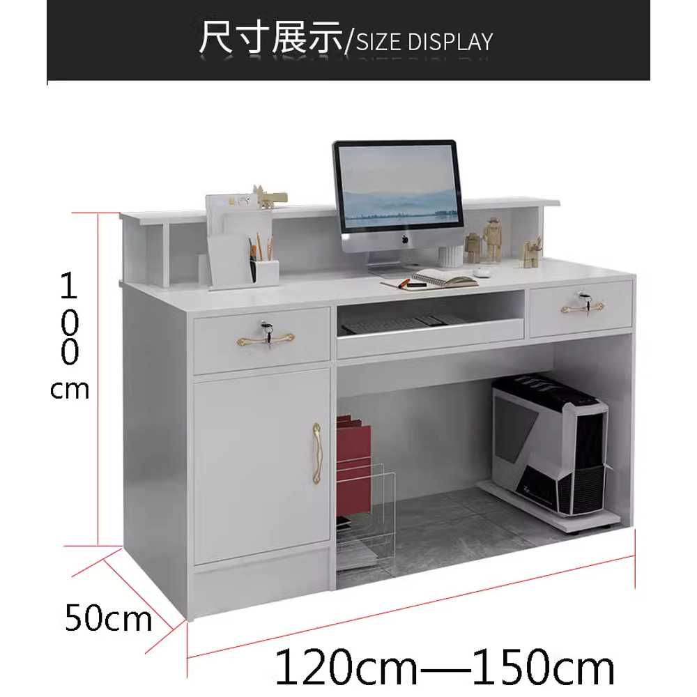 미용실카운터 계산대 의류매장 접수대 사장 캐셔대 80cm - 상세 이미지 4