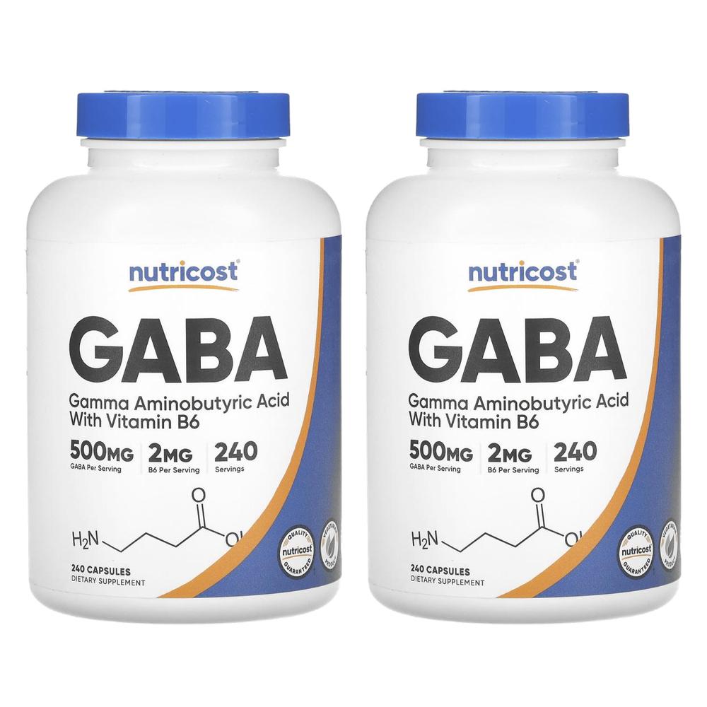 뉴트리코스트 가바 GABA 비타민b6 500mg 240정 (2개) - 상품 이미지