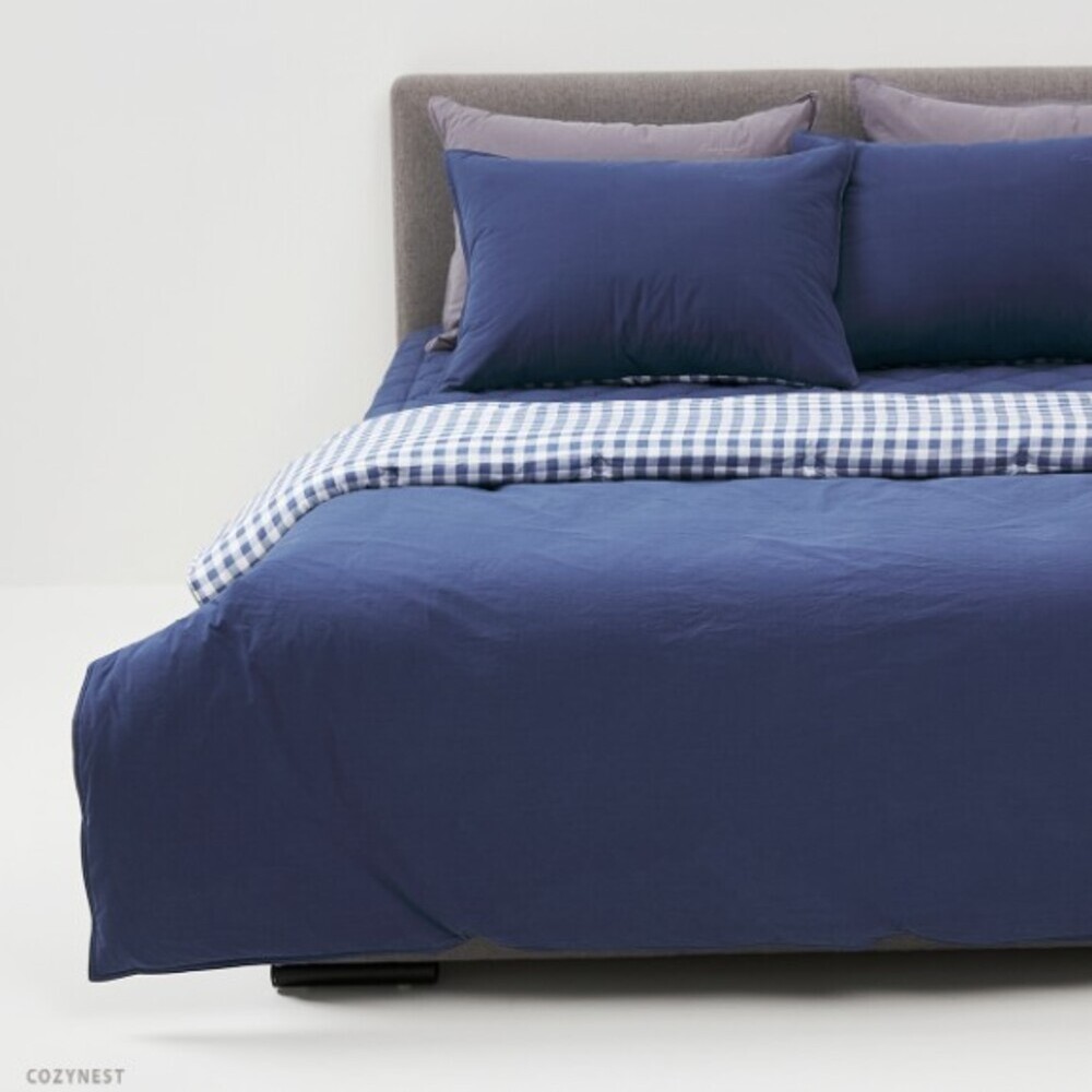 레노마홈 몬트워싱 차렵이불 앞 순면 뒤 모달 바이오워싱가공 깔금한 차렵이불